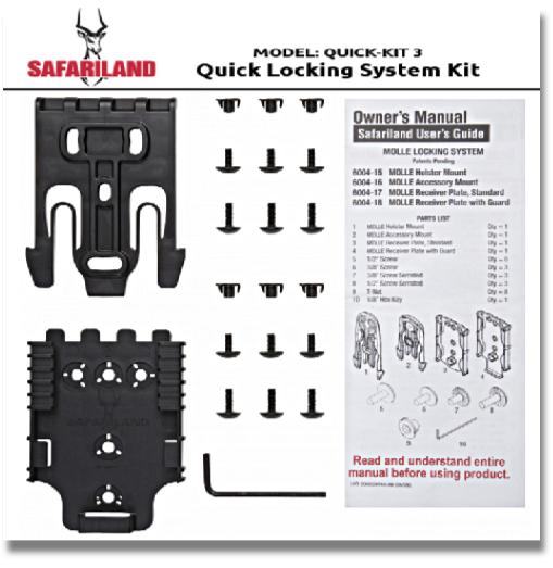 SAFARILAND QUICK LOCKING SYSTEM KIT